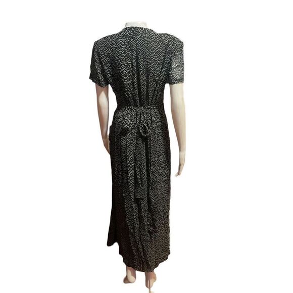 Womens Beautiful Kathy Unger Wrap DRESS SZ 10 Maxi Wrap Dress - Picture 11 of 15